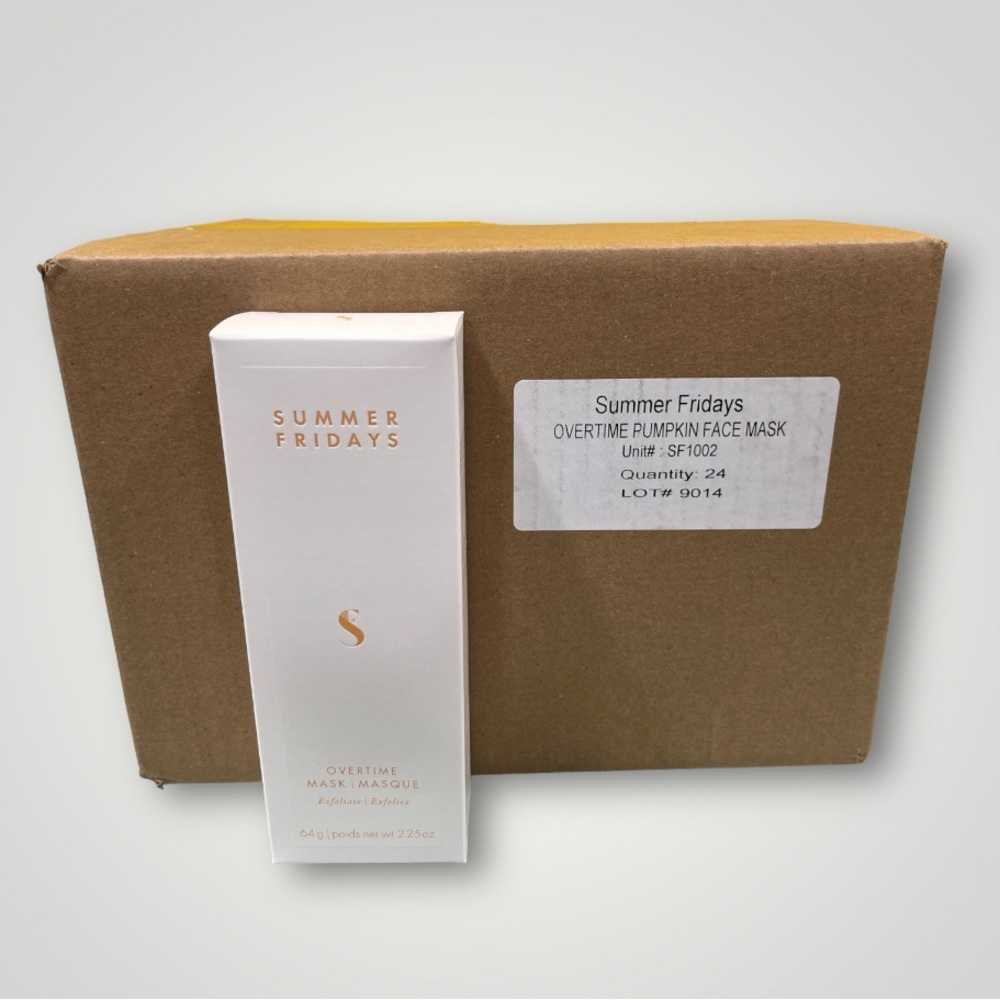 Summer Fridays overnight pumpkin face mask 24 psc in a box wholesale